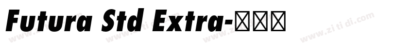Futura Std Extra字体转换